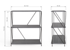 Leyo 3 Tier Storage Rack Grey