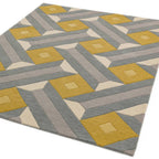 Reef Rug 200x290cm RF01 Motif Ochre Grey Rug