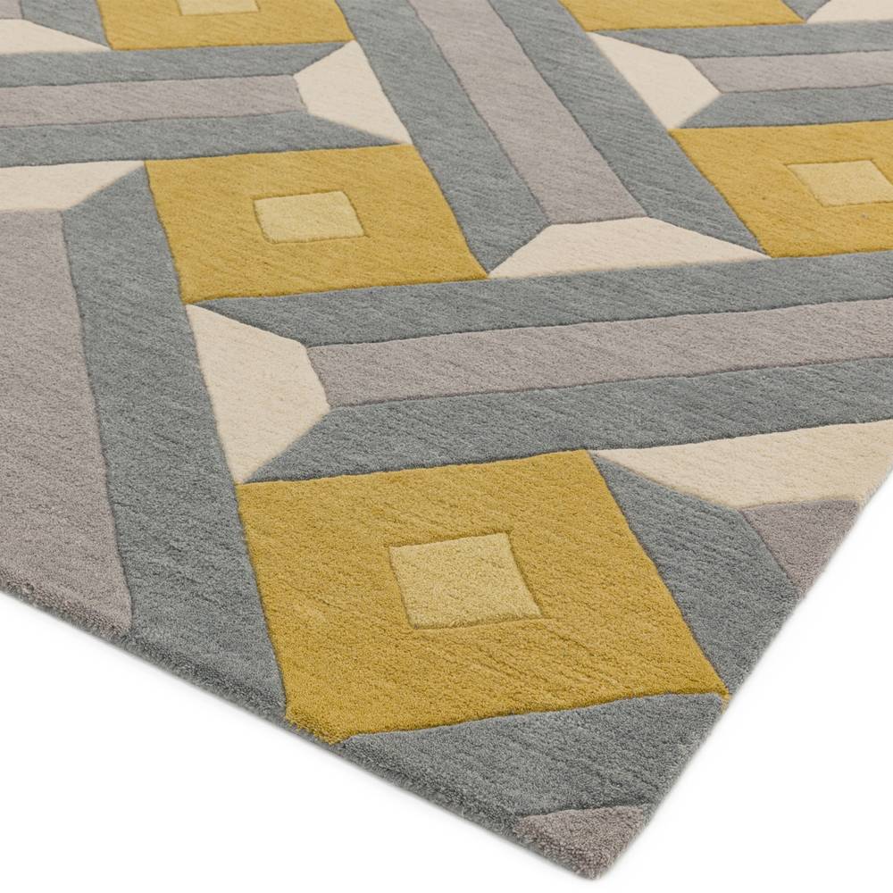 Reef Rug 120x170cm RF01 Motif Ochre Grey Rug