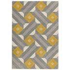 Reef Rug 120x170cm RF01 Motif Ochre Grey Rug