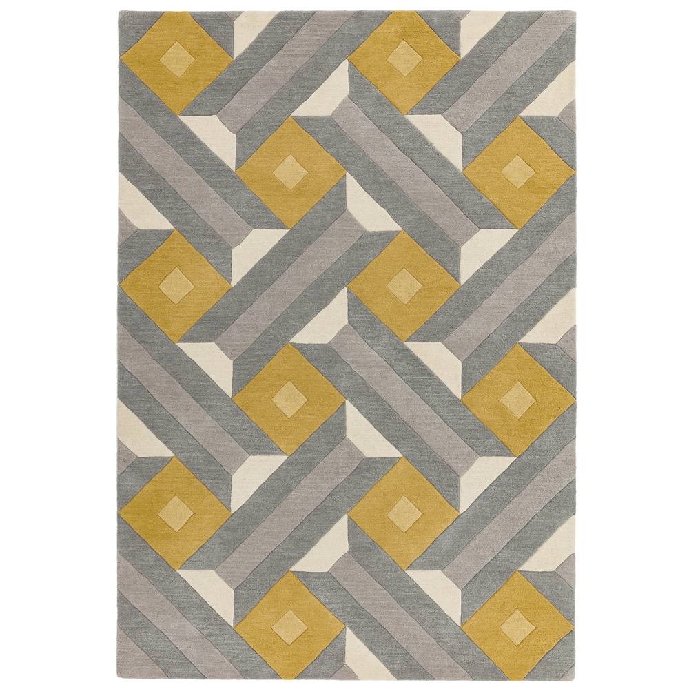 Reef Rug 200x290cm RF01 Motif Ochre Grey Rug