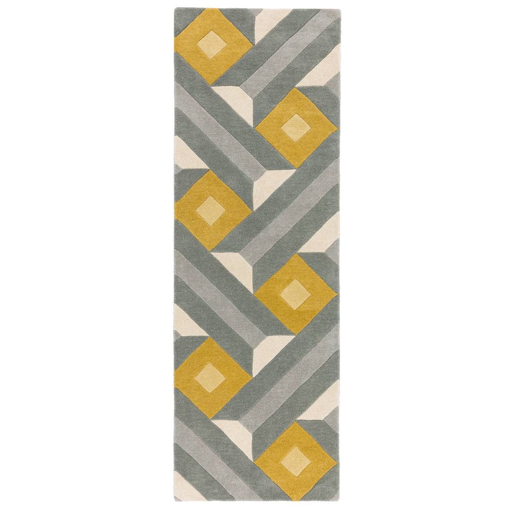 Reef Rug 200x290cm RF01 Motif Ochre Grey Rug
