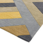Reef Runner 066x200cm RF02 Big Zig Ochre Grey Rug