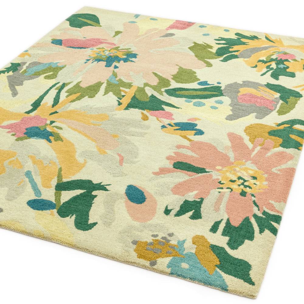 Reef Rug 200x290cm RF10 Floral Pink Multi Rug