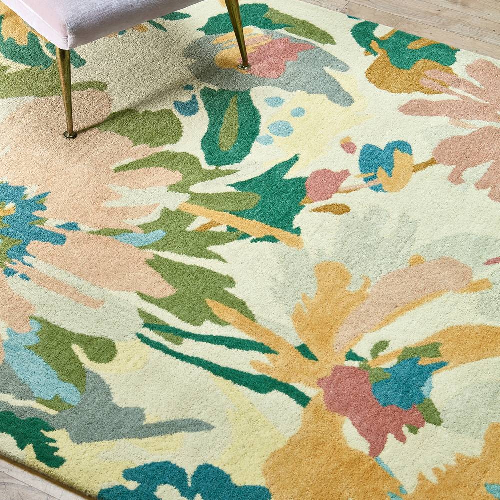 Reef Rug 200x290cm RF10 Floral Pink Multi Rug