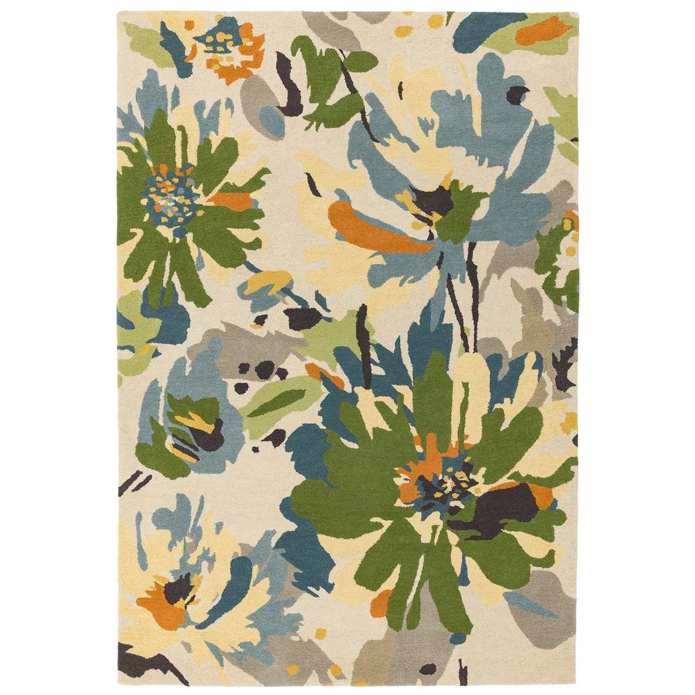 Reef Rug 120x170cm RF11 Floral Green Multi Rug
