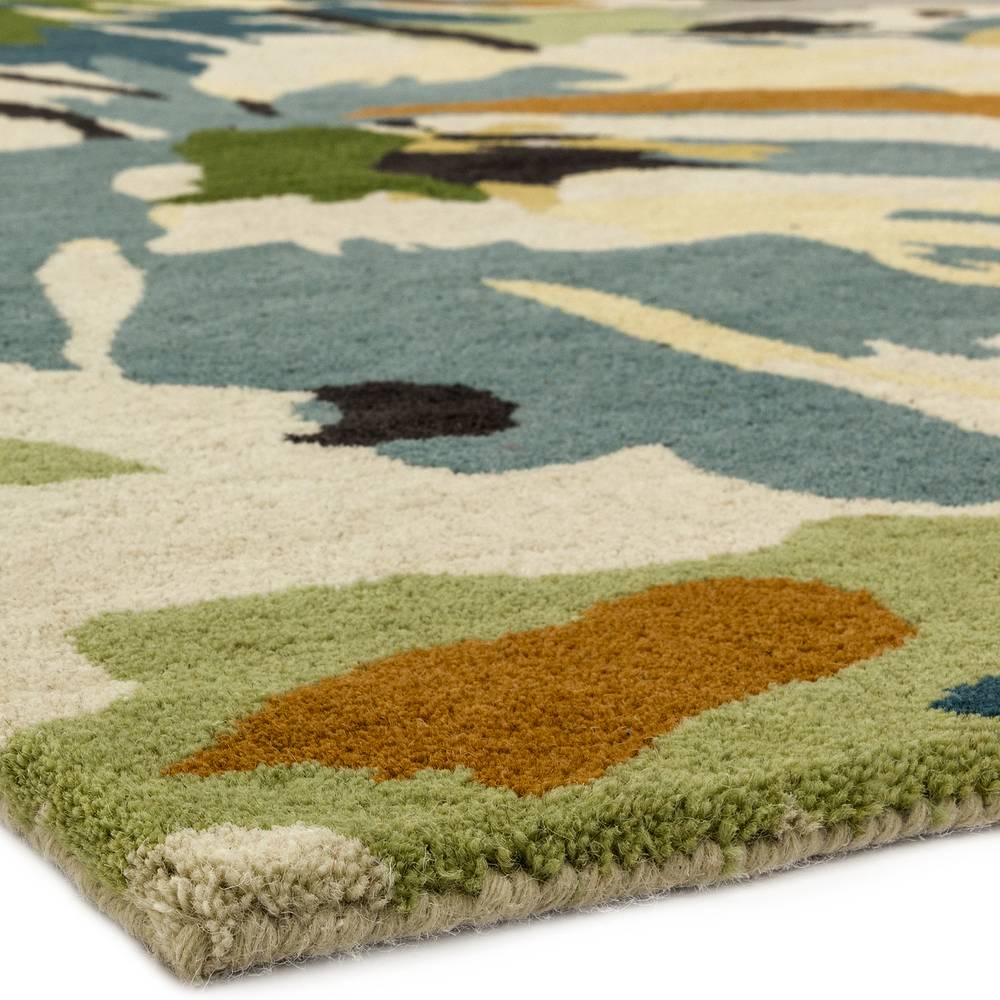 Reef Rug 200x290cm RF11 Floral Green Multi Rug