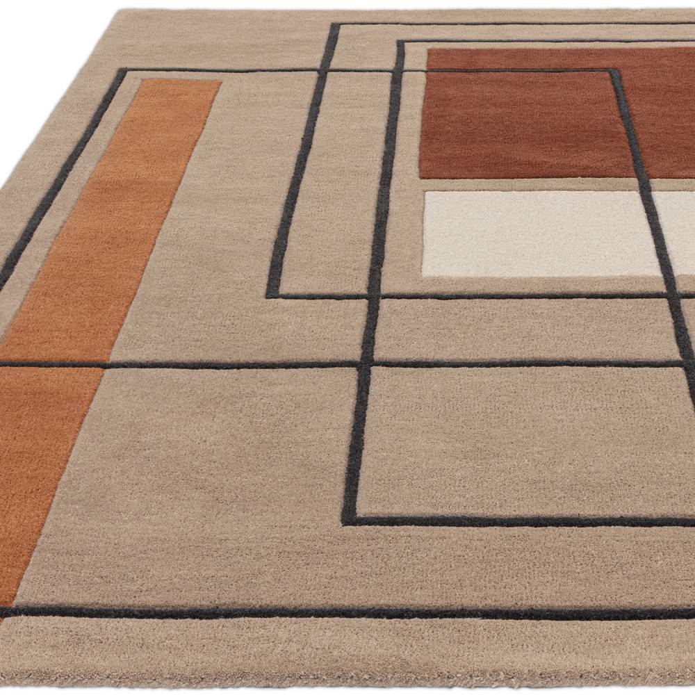 Reef Rug 160x230cm RF20 Outline Terracotta Rug