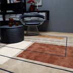 Reef Rug 200x290cm RF20 Outline Terracotta Rug