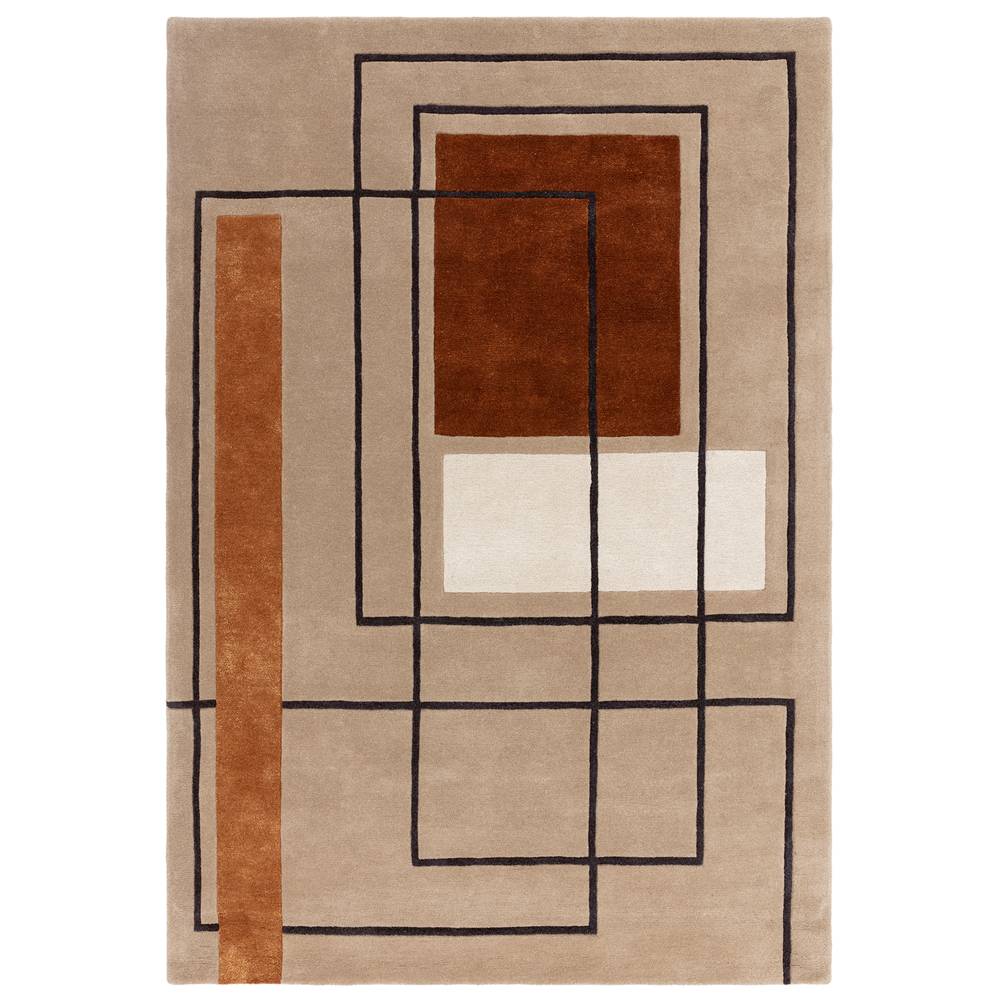 Reef Rug 120x170cm RF20 Outline Terracotta Rug