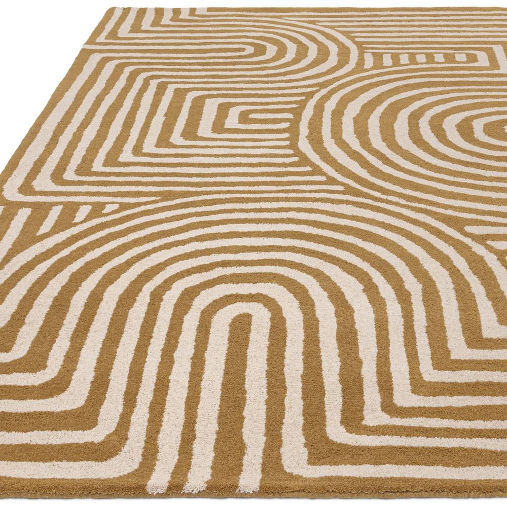Reef Rug 160x230cm RF28 Curve Ochre Rug