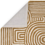 Reef Rug 200x290cm RF28 Curve Ochre Rug