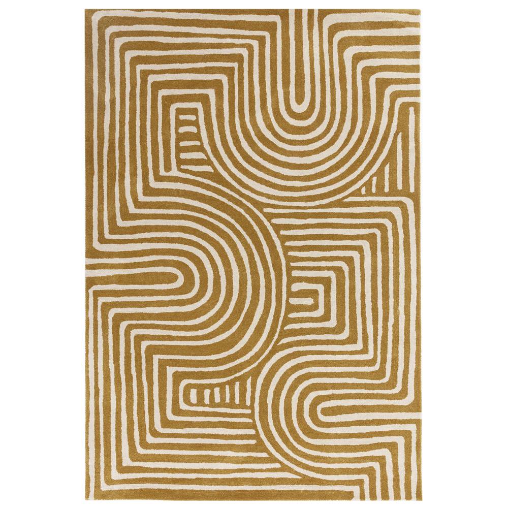 Reef Rug 120x170cm RF28 Curve Ochre Rug