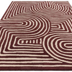 Reef Rug 120x170cm RF29 Curve Plum Rug