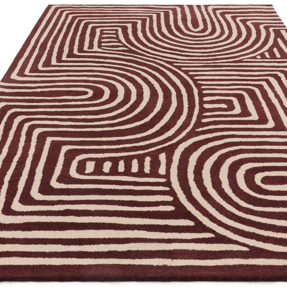 Reef Rug 200x290cm RF29 Curve Plum Rug