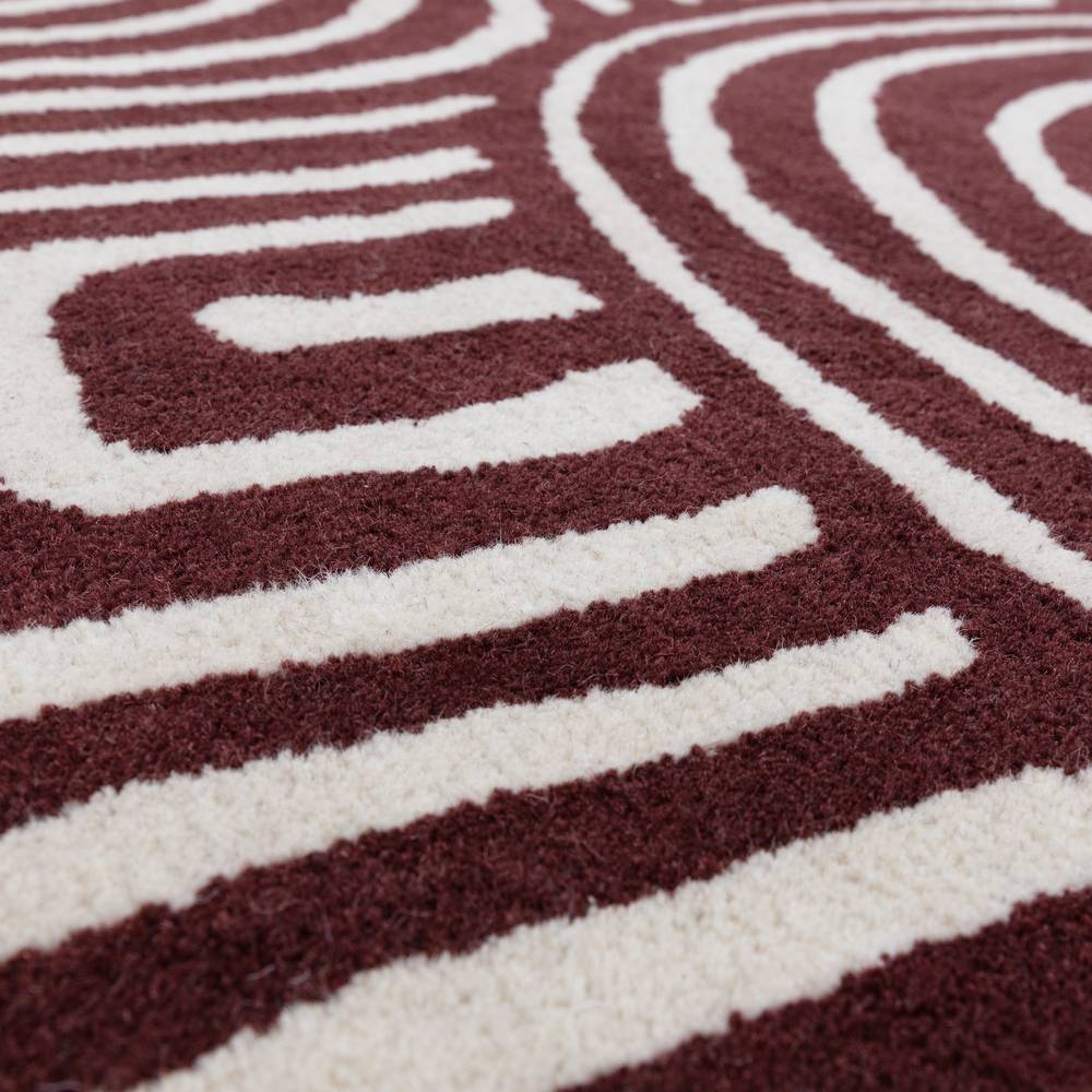Reef Rug 160x230cm RF29 Curve Plum Rug