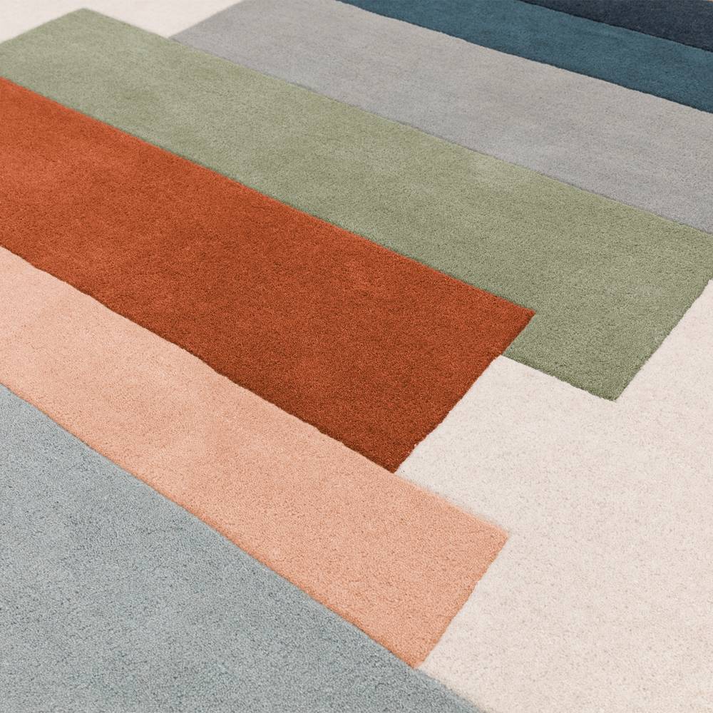 Reef Rug 120x170cm RF32 Stacks Green Rug
