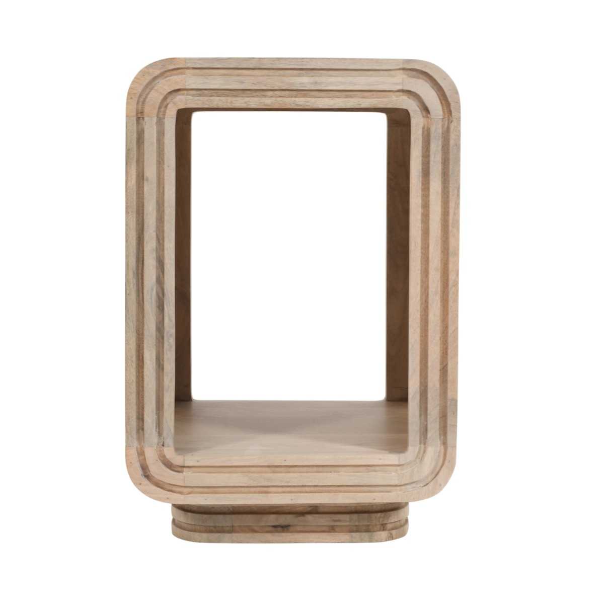 Carved Mango Wood Side Table