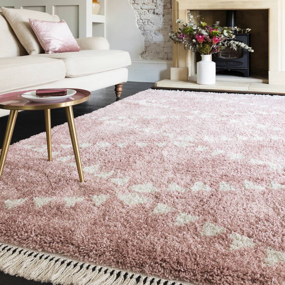 Rocco Rug 200x290cm RC09 PINK DIAMOND Rug
