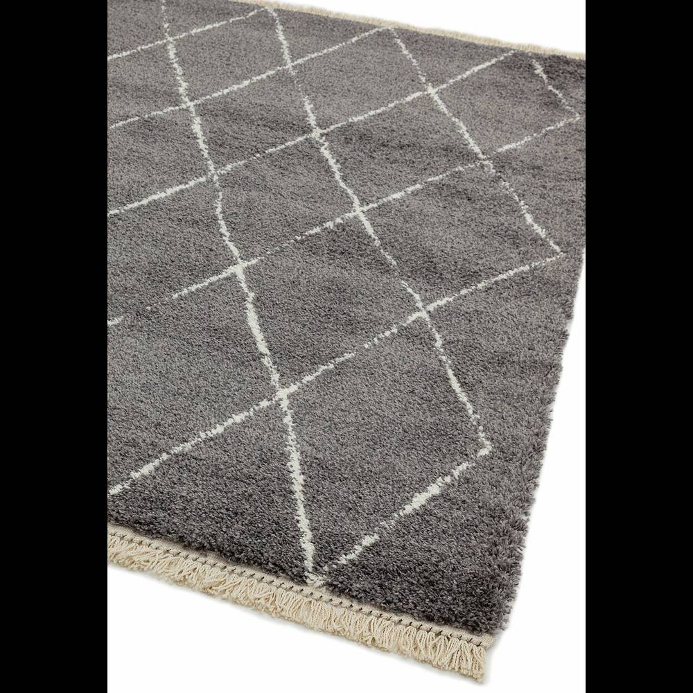 Rocco Rug 200x290cm RC07 GREY DIAMOND Rug