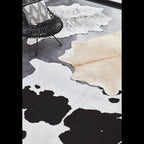 Rodeo Cowhide 05 Solid Beige Rug