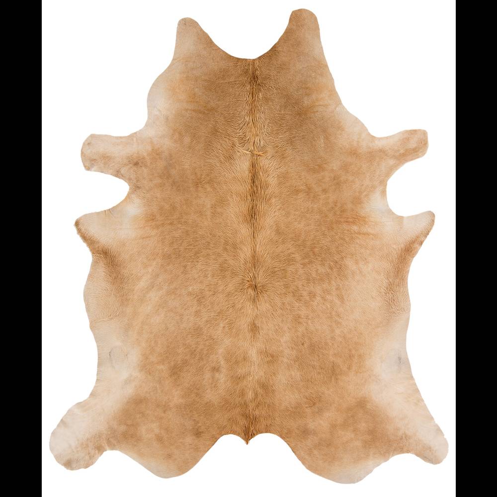 Rodeo Cowhide 05 Solid Beige Rug