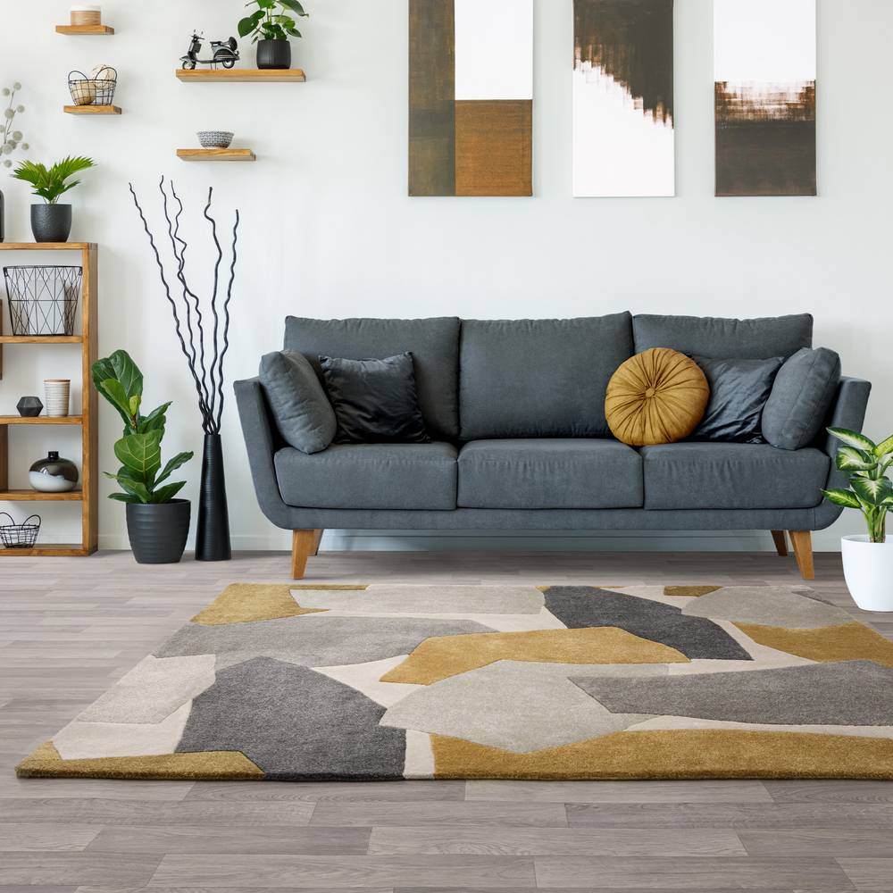 Romy 160x230cm 10 Element Ochre Rug