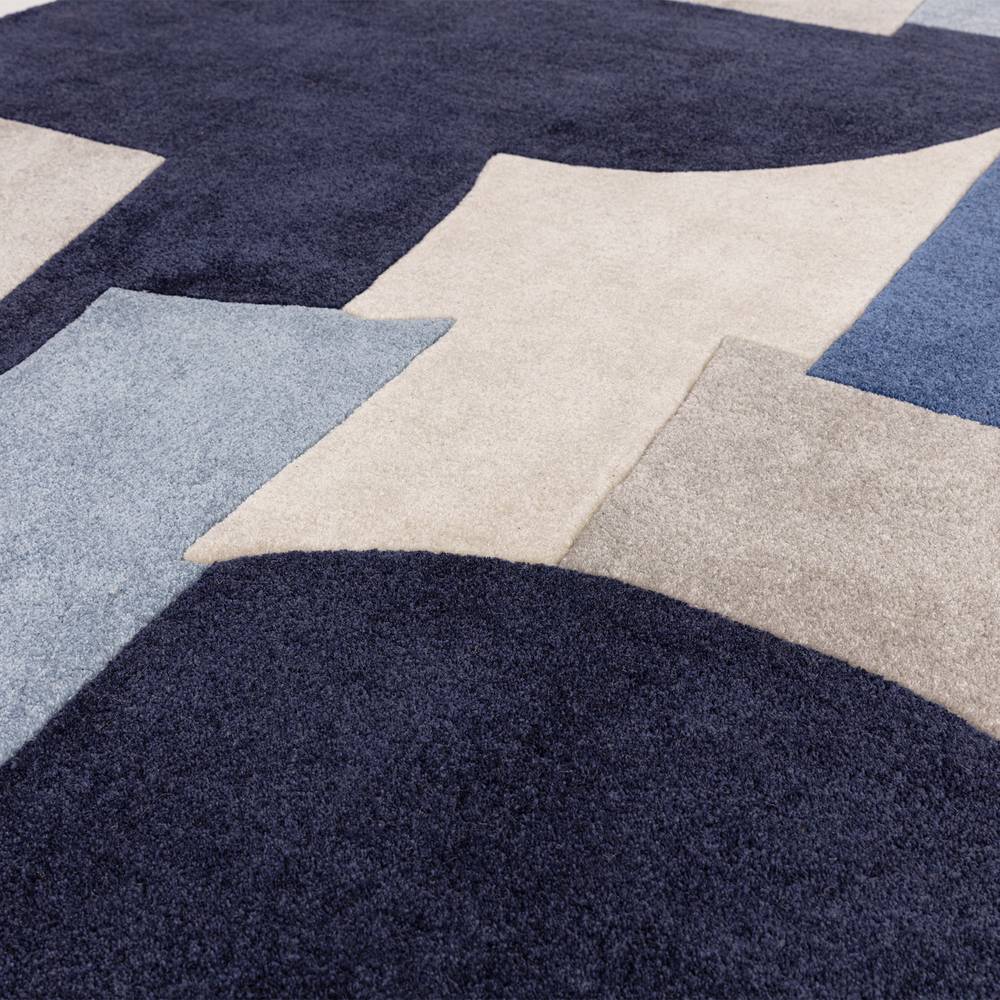 Romy 200x290cm 11 Element Blue Rug