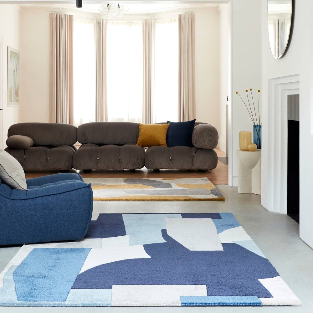 Romy 120x170cm 11 Element Blue Rug