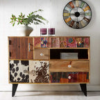Patchwork Large Sideboard 4 drawer 3 door 1 open