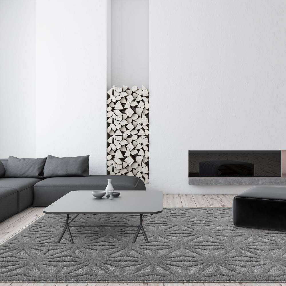 Salta 120x170cm SA01 Anthracite Star Rug