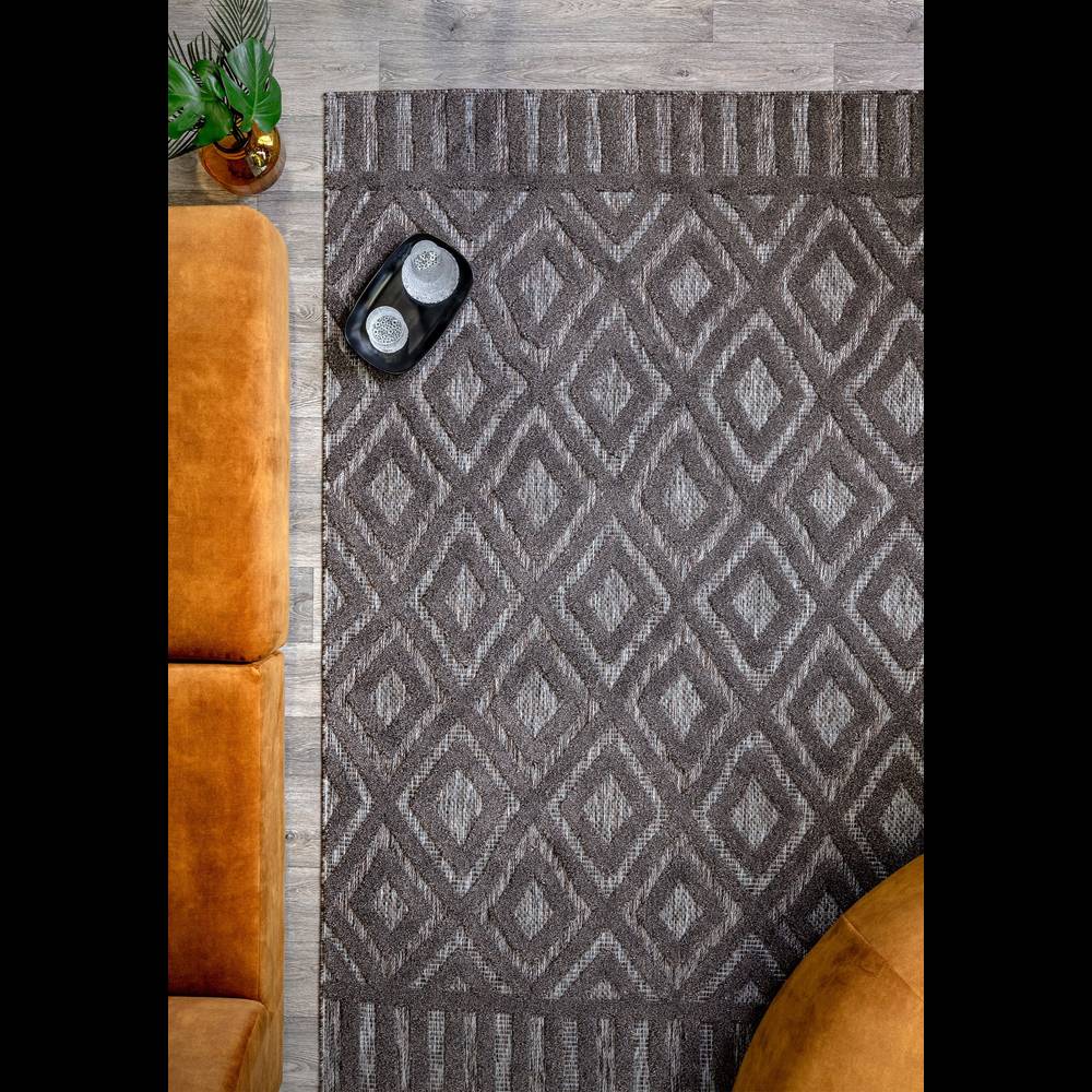 Salta 160x230cm SA02 Charcoal Diamond Rug