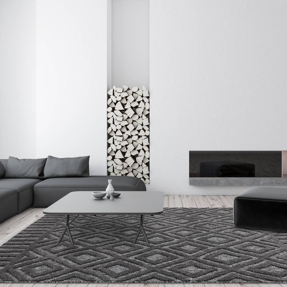 Salta 200x290cm SA02 Charcoal Diamond Rug