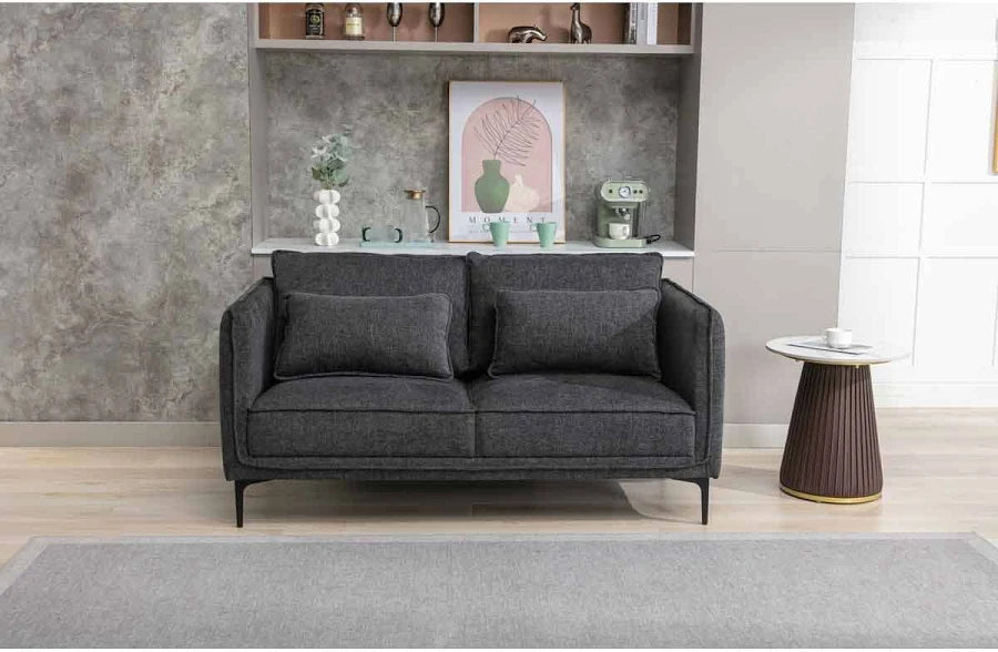 Landon 2 Seater Sofa Dark Grey