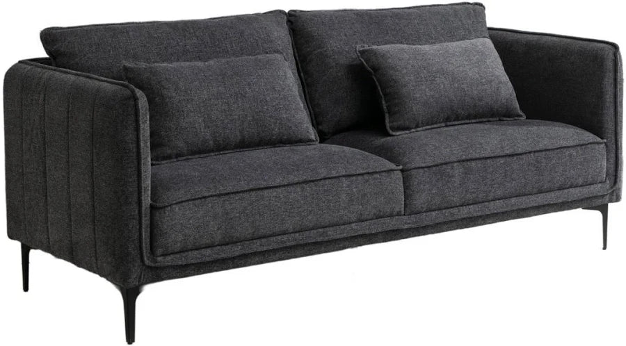 Landon 3 Seater Sofa Dark Grey