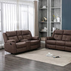 Casey 2 Seater Sofa with console Chestnut