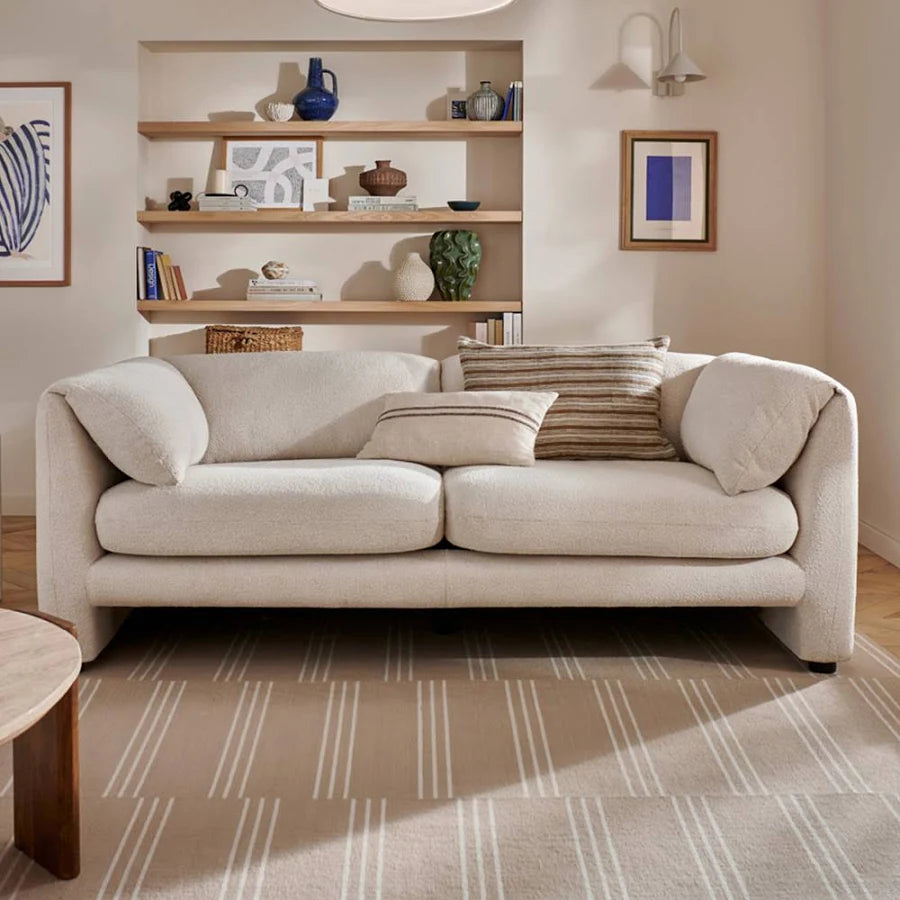 Model 47 - 3 Seater Sofa Boucle Cream