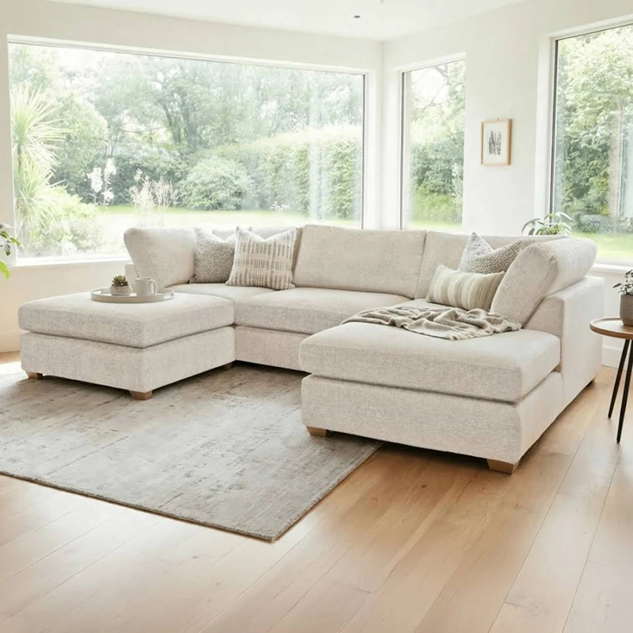 Model 49 - U shaped Sofa Enzo Cream