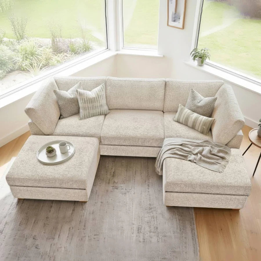 Model 49 - U shaped Sofa Enzo Cream