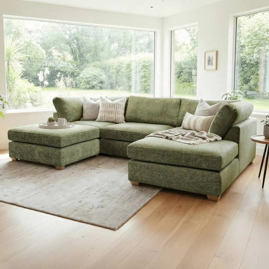 Model 49 - U shaped Sofa Enzo Olive