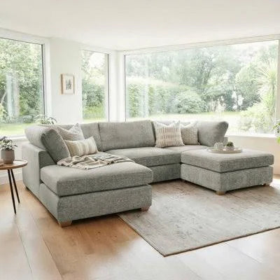 Model 49 - U shaped Sofa Enzo Pewter
