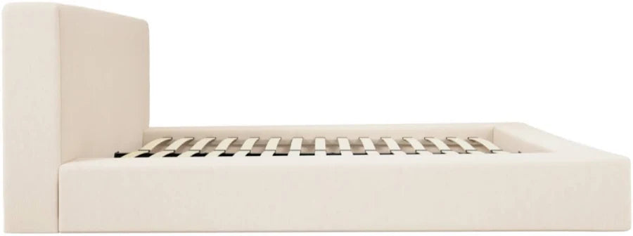 SOHO WHITE CLAY KING SIZE BED