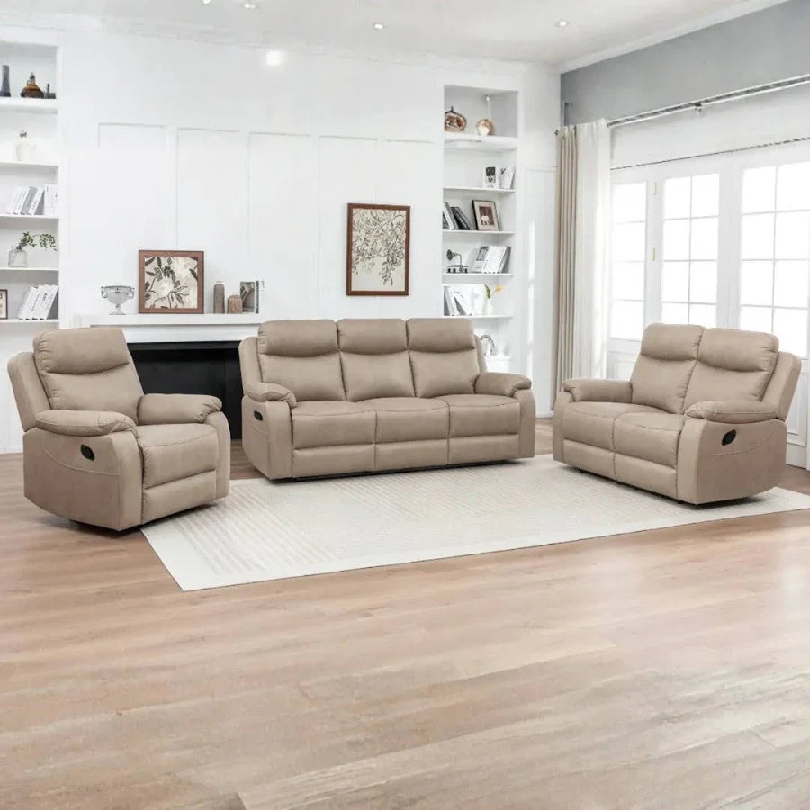Corvan 3 Seater Sofa Stone