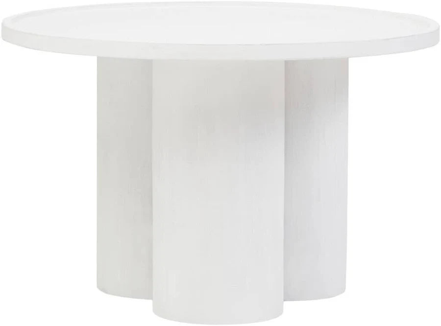 Walsa Whitewash Mango Wood Column Detail Coffee Table