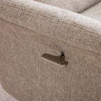 Mira Turiff Swivel Chair and Footstool - Oatmeal