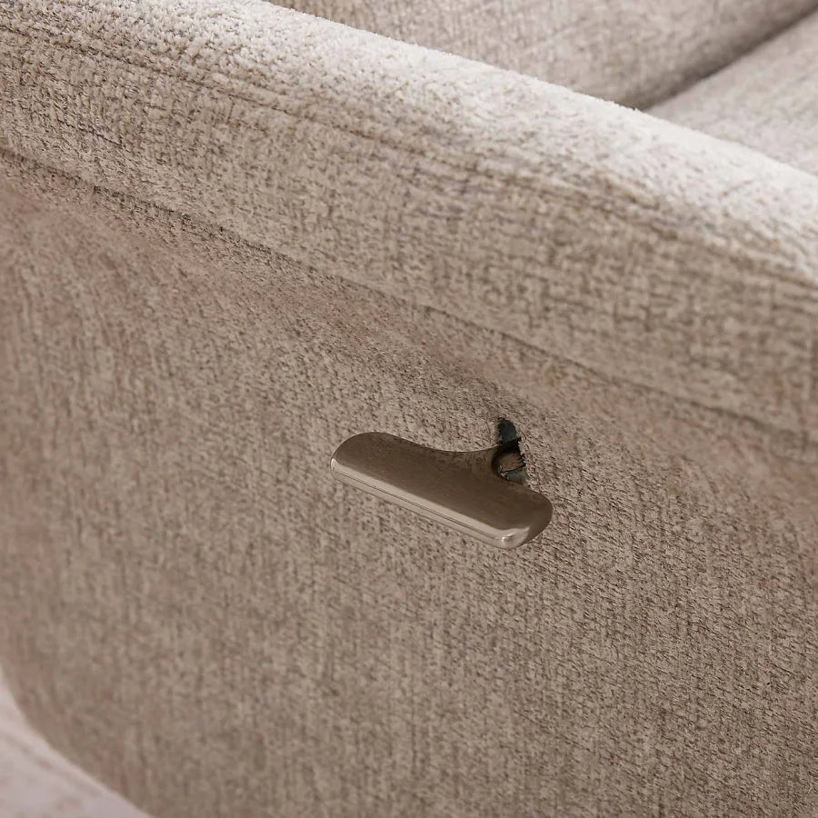 Mira Turiff Swivel Chair and Footstool - Oatmeal