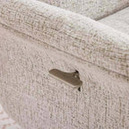 Mira Turiff Swivel Chair and Footstool - Beige