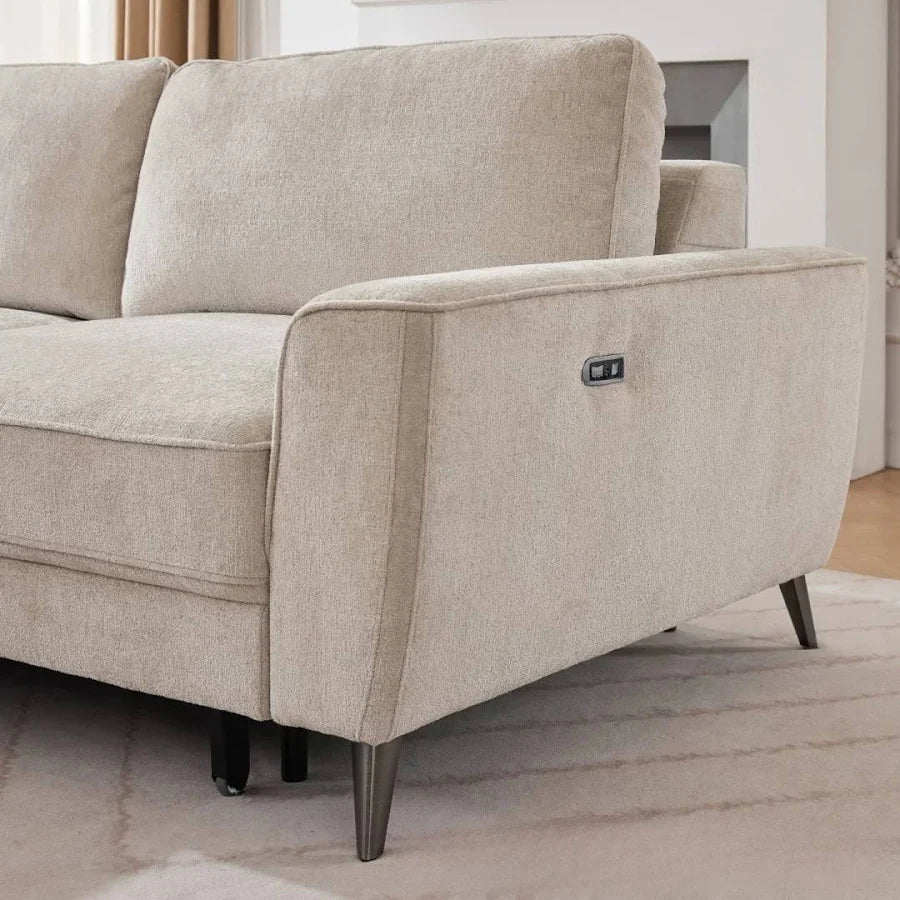Thurso RHF Power Bed With Wireless Remote Beige