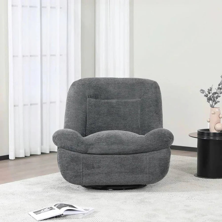 Ebba Rocker Swivel Recliner Dark Grey