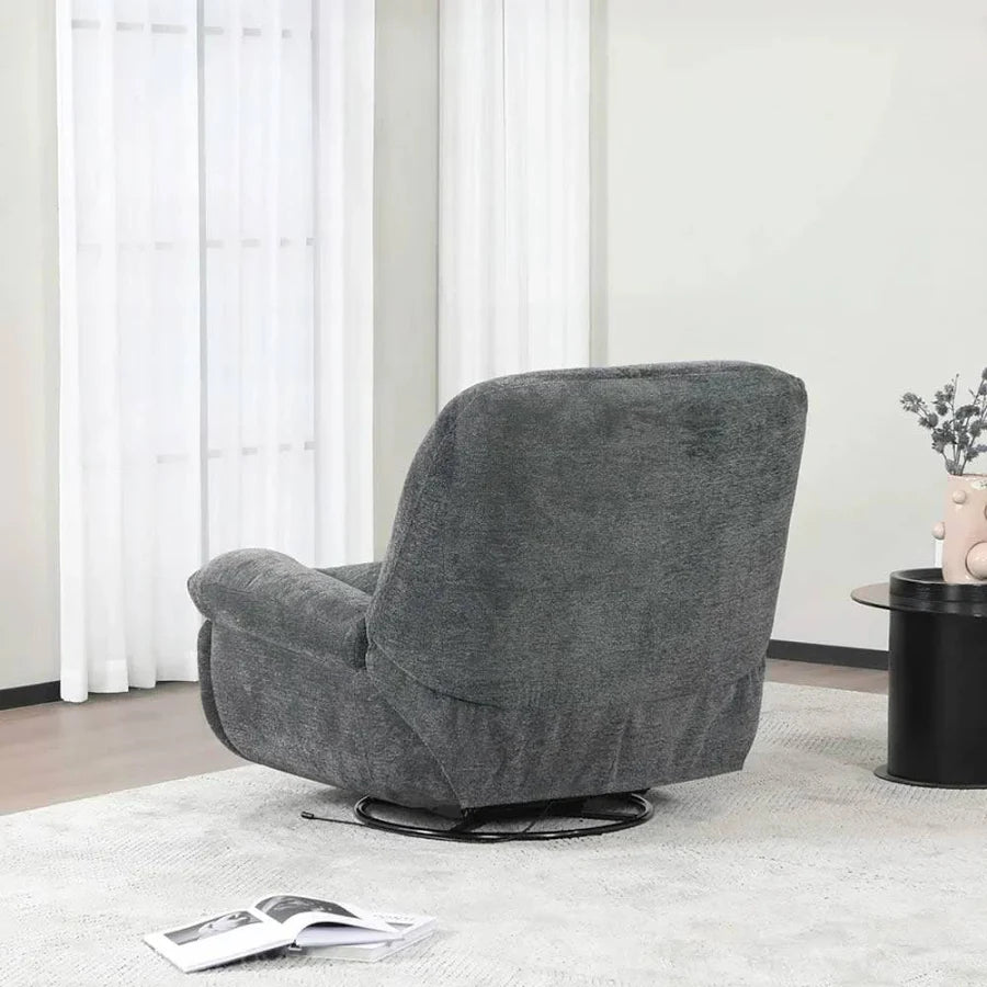 Ebba Rocker Swivel Recliner Dark Grey
